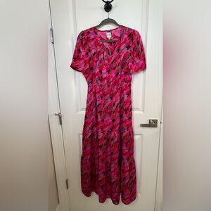 Nic+Zoe Petal splash maxi dress size Medium